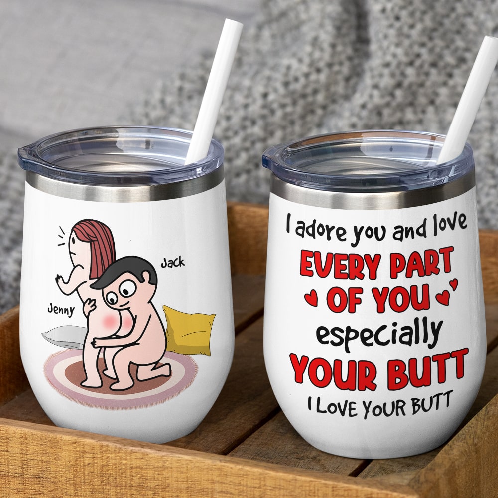 I Love Your Butt - Personalized Couple Mug -Funny Gift For Couple - Coffee Mug - GoDuckee
