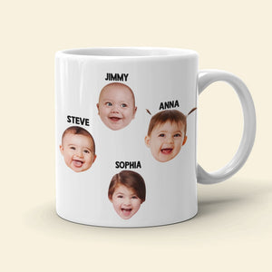 Custom Photo Kid, Good Looks, Mom, Personalized Mug, Gift For Mother - Coffee Mug - GoDuckee