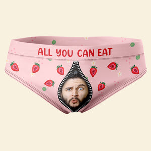 Custom Photo Gifts For Couple Women's Briefs All You Can Eat - Boxers & Briefs - GoDuckee
