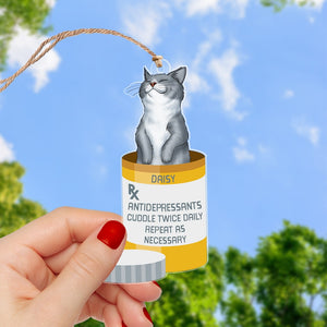 Cat Lover- Personalized Acrylic Ornament- Gift For Cat Lover- Christmas Gift - Ornament - GoDuckee