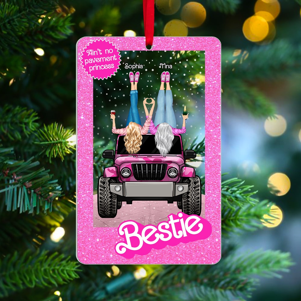 Bestie Ornament, Drinking Jeepers, Custom Ornament, Friendship Christmas Gift, 02HTPO221123HH - Ornament - GoDuckee
