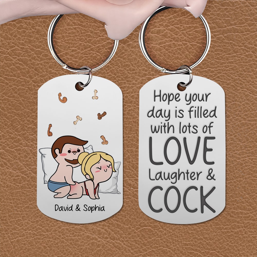 Personalized Gifts For Couple Keychain Lots Of Love Laughter - Keychains - GoDuckee