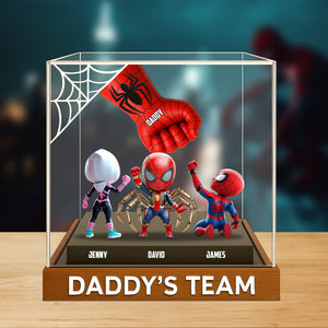 Spider Team Plaque Personalized Gifts For Dad 03natn190525 - Shaped Plaques - GoDuckee