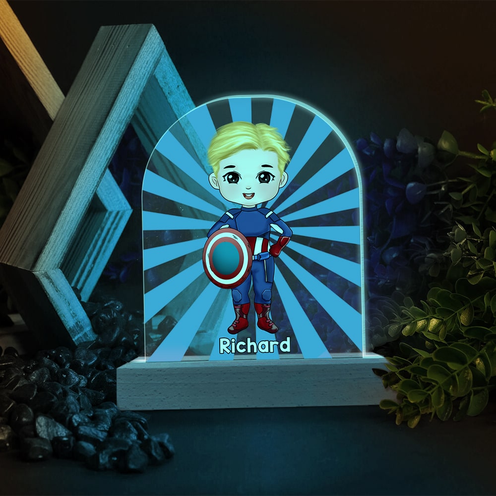 Kids-Personalized 3D Led Light- Gift For Kids- PW-03naqn111223pa - Led Night Light - GoDuckee