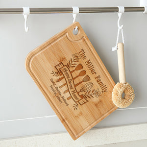 Home Sweet Home- Personalized Engraved Cutting Board-Gift For Family - Home Decor - GoDuckee