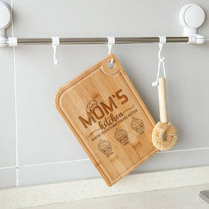 Personalized Gifts For Mom Engraved Cutting Board Everything Tastes Better - Home Decor - GoDuckee