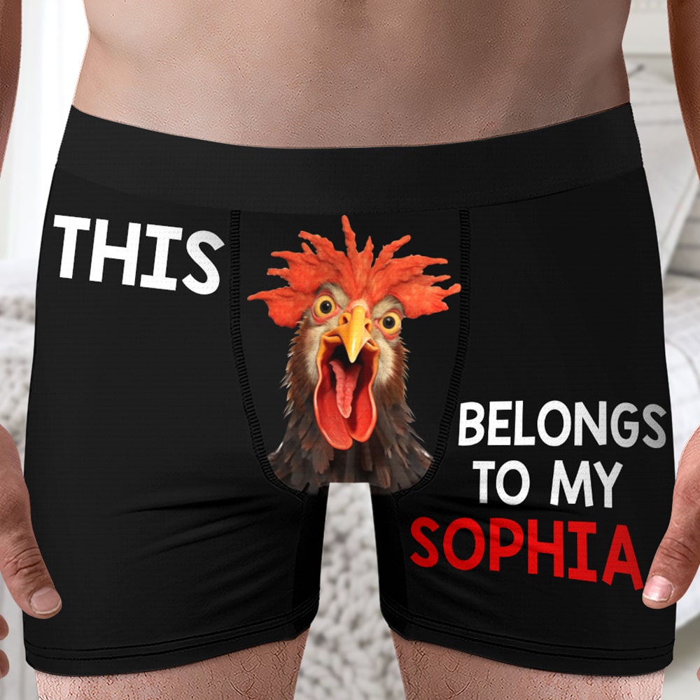 Funny Couple-Personalized Men Boxer Briefs- Gift For Him/ Gift For Husband- Couple Boxer - Boxer Briefs - GoDuckee