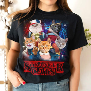 Personalized Gifts For Cat Lovers Bootleg Shirt Stranger Cats GRE2005 02toqn080124 - Shirts - GoDuckee