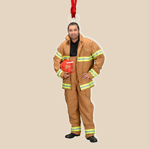 Firefighter-Custom Photo Acrylic Ornament- Gift For Firefighter- Christmas Gift - Ornament - GoDuckee