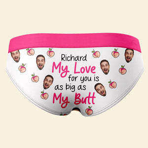 Custom Photo Gifts For Women Briefs My Love For You - Boxers & Briefs - GoDuckee