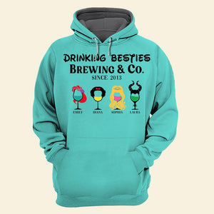 Drinking Besties-Personalized 3D AOP Shirt- Gift For Besties- Christmas Gift-3DAP-04qhqn021123dt - AOP Products - GoDuckee