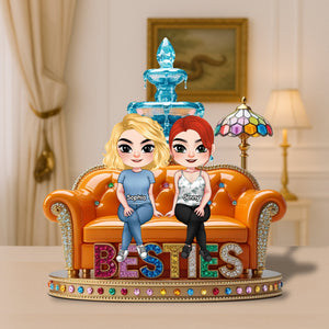 Besties Plaque - Personalized Gifts For Besties 02natn220525 - Shaped Plaques - GoDuckee