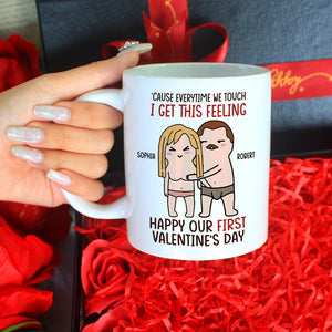 The Couple, Cause Everytime We Touch, Custom Mug, Valentine's Day Gifts, Coffee Mug - Coffee Mug - GoDuckee