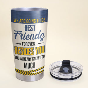 Friendship, Forever My Partner in Crime, Personalized Tumbler, Friendship Tumbler, 01QHHN110723HH - Tumbler Cup - GoDuckee