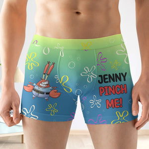Personalized Gifts For Him Men's Boxers Pinch Me 01QHTN290124 - Boxers & Briefs - GoDuckee