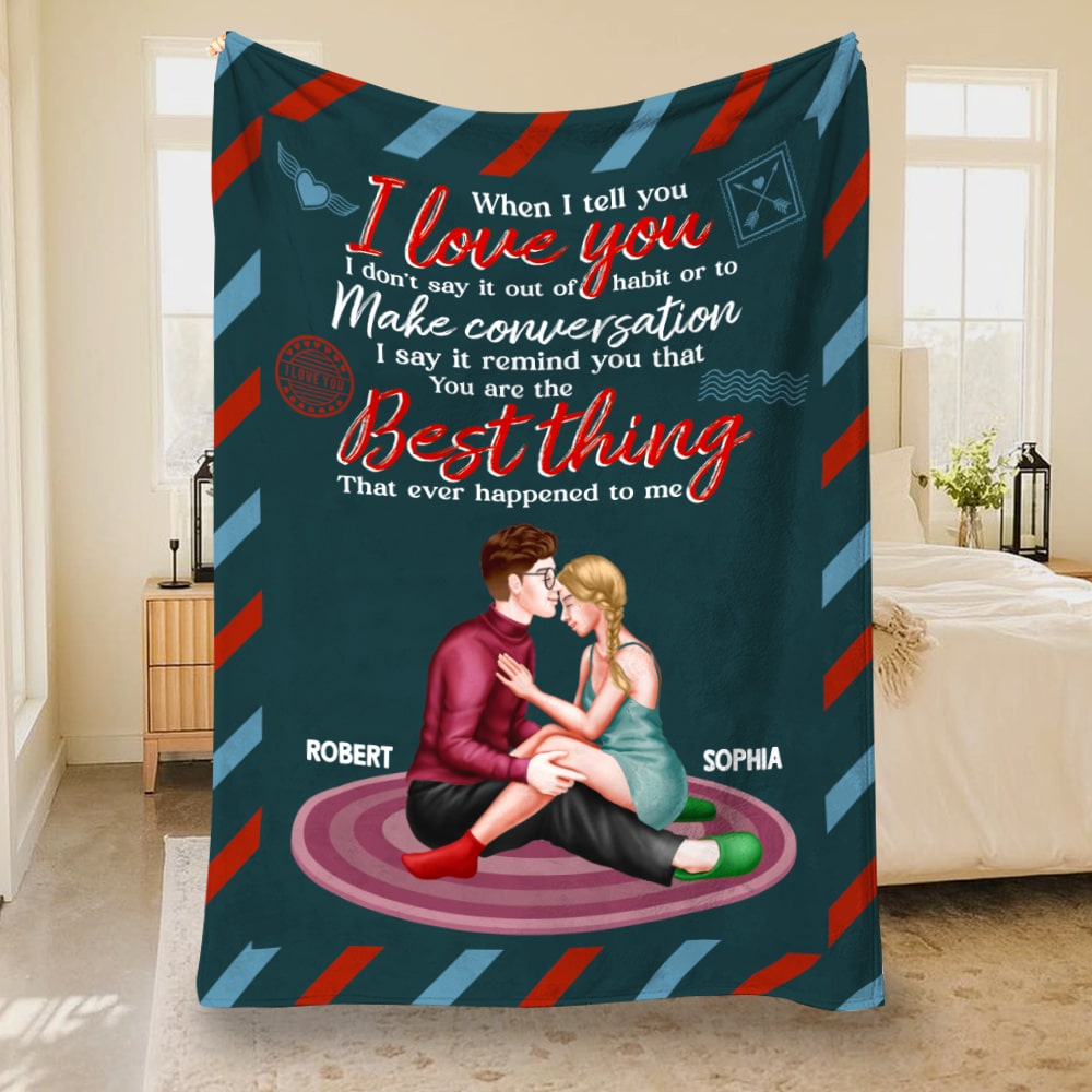 The Couple, You are the best thing, Personalized Blanket, Gift For Couple - Blanket - GoDuckee