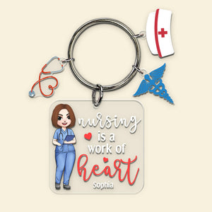 Personalized Gifts For Nurse Keychain 05pgqn210624hh - Keychains - GoDuckee