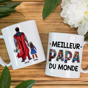 Mug Et Tasse Personnalisée Meilleur Papa Du Monde Cadeau De Fête Des Pères-012qhqn041223tm-mug2 - Coffee Mug - GoDuckee