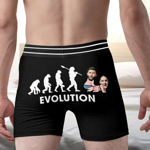 Personalized Gifts For Men Boxer Briefs Evolution - Boxer Briefs - GoDuckee