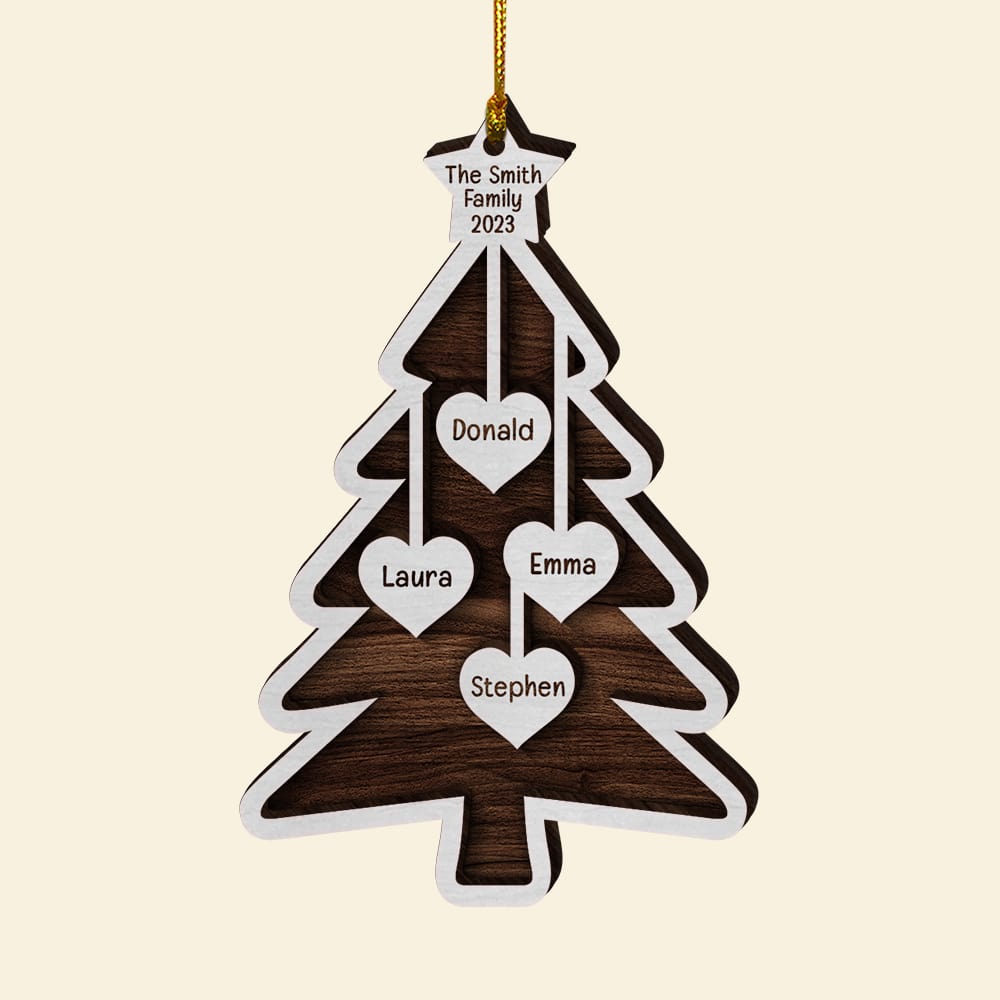 Personalized White Wood Ornaments - Christmas Ornament – The Unique Work