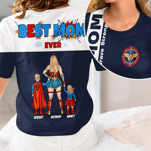 Personalized Gifts For Mom Shirt Super Mom Brave Strong Smart 01todt100425pa - AOP Products - GoDuckee