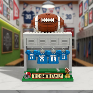 Football Family Plaque - Personalized Gifts For Family 03ohtn060625 - Shaped Plaques - GoDuckee