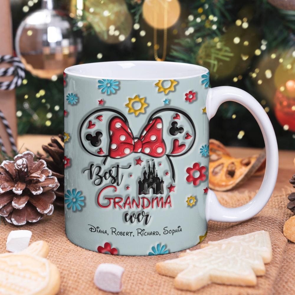 Best Grandma Ever-Personalized Coffee Mug-Gift For Grandma/ Gift For Mom- Christmas Gift-04qhqn271023 - Coffee Mug - GoDuckee