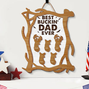 Personalized Gifts For Dad Wood Sign Best Dad Ever 01naqn020224 - Wood Signs - GoDuckee