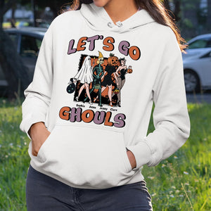Besties, Let's Go Ghouls Friends, Personalized Shirt, Halloween Gifts For Friend, 02NAPO050923HH - Shirts - GoDuckee