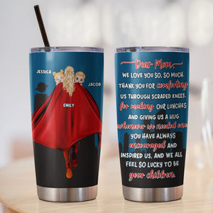 Personalized Gifts For Mom Tumbler Thank You For Comforting Us Through Scraped Knees 01QHPU050224HH Mother's Day Gifts - Tumbler Cups - GoDuckee