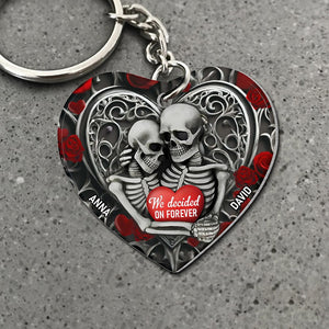 Personalized Gifts For Couple Keychain 02ohtn251224 We Decided On Forever - Keychains - GoDuckee