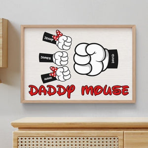 Personalized Gifts For Dad Poster Daddy Mouse 04QHTN150524 Father's Day - Canvas Print - GoDuckee