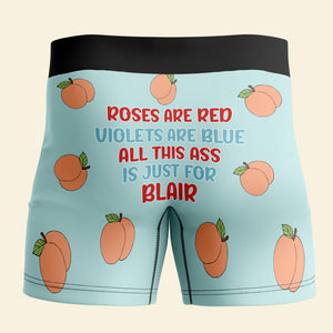 Personalized Gifts For Men Boxer Briefs All This Ass Is Just For You - Boxer Briefs - GoDuckee