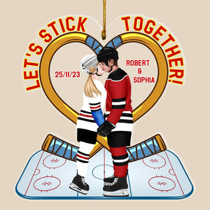 Let's Stick Together-Personalized Acrylic Custom Shape Ornament-06qhqn091123pa - Ornament - GoDuckee