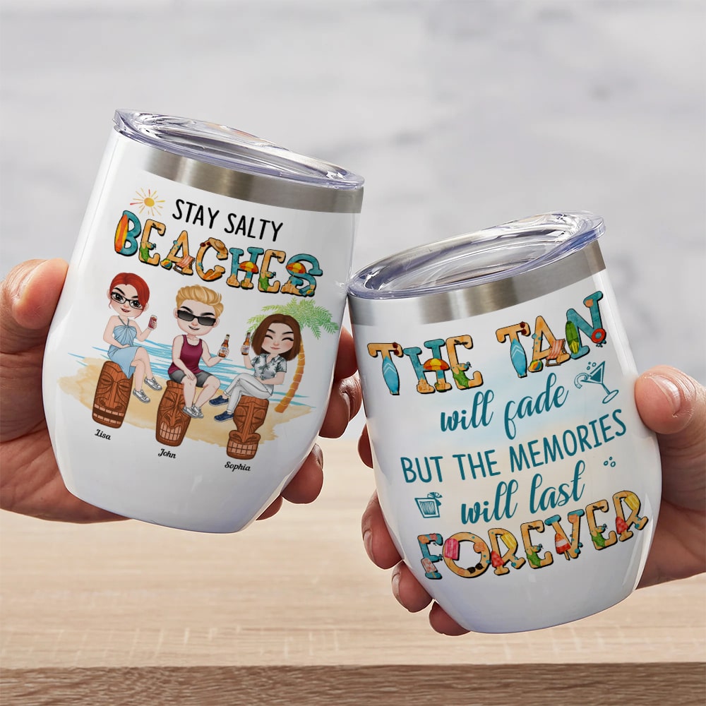 The Memories Will Last Forever-Personalized Wine Tumbler TZ-JBEG- 01dnlh170323hh - Wine Tumbler - GoDuckee