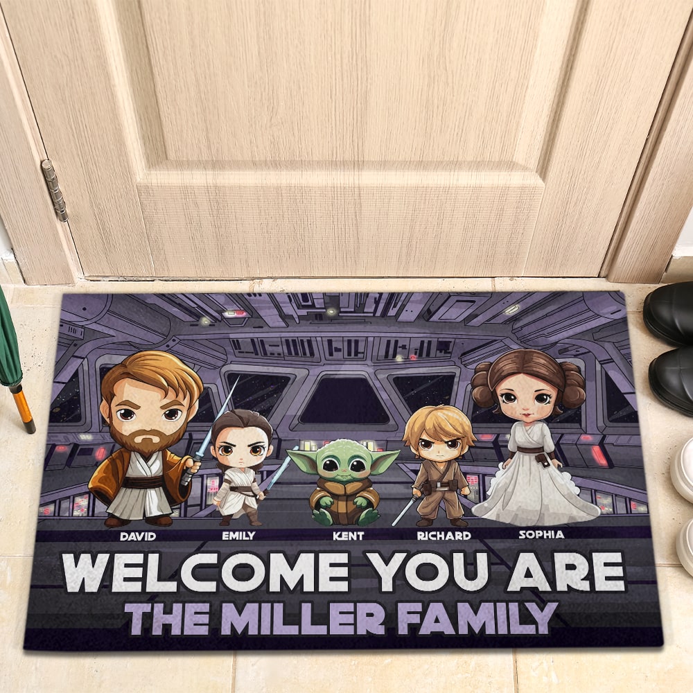 Welcome You Are- Personalized Door Mat- Gift For Family- GO1DOR-02naqn061223 - Doormat - GoDuckee