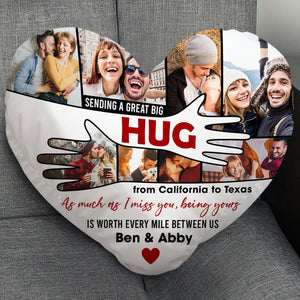 Personalized Gifts For Couple Pillow A Great Big Hug - Pillow - GoDuckee