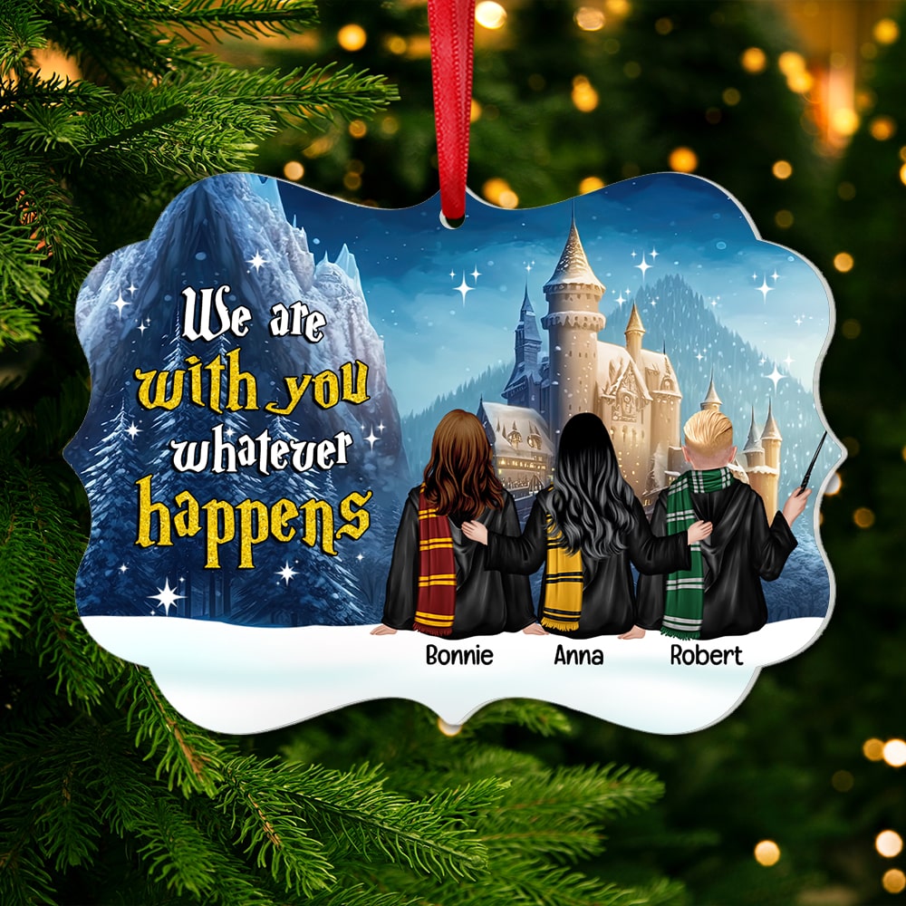 Friends, Whatever happens, I'm with you, Personalized Ornaments, Christmas Gifts For Friend, 02HTPO181123 - Ornament - GoDuckee