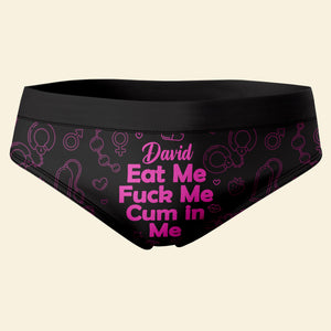 Personalized Gifts For Women Briefs Eat Me - Boxers & Briefs - GoDuckee