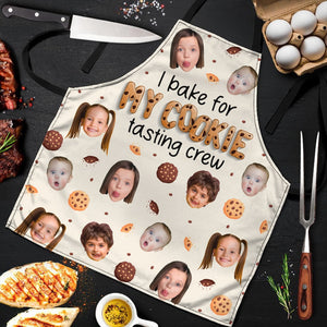 Personalized Gifts For Mom Apron My Cookie Tasting Crew - Apron - GoDuckee