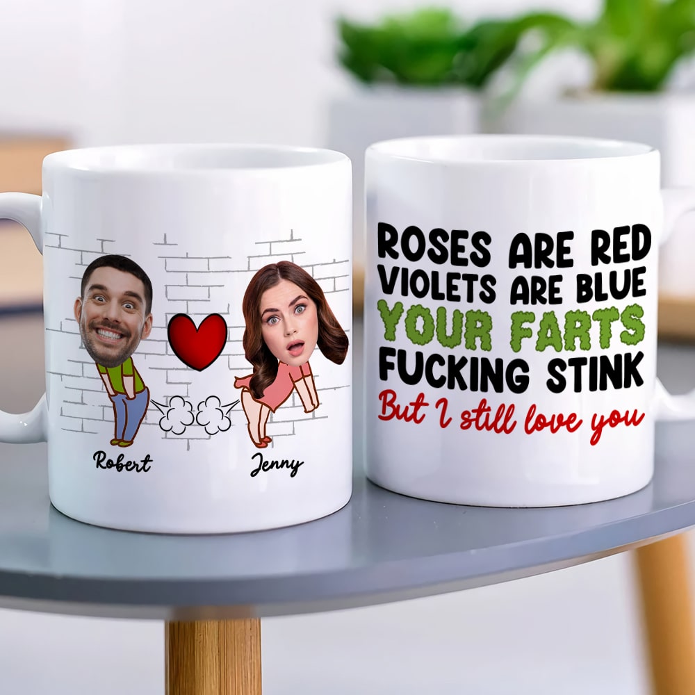 Fart Couple, Personalized Coffee Mug, Valentine Gifts, Gifts For Couples - Coffee Mug - GoDuckee
