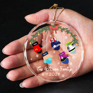 Personalized Gifts For Family Christmas Ornament 01natn050824da Mittens Cartoon Character - Ornament - GoDuckee