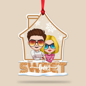 Home Sweet Love - Personalized Ornament - Gift For Couples - Christmas Gift - Ornament - GoDuckee