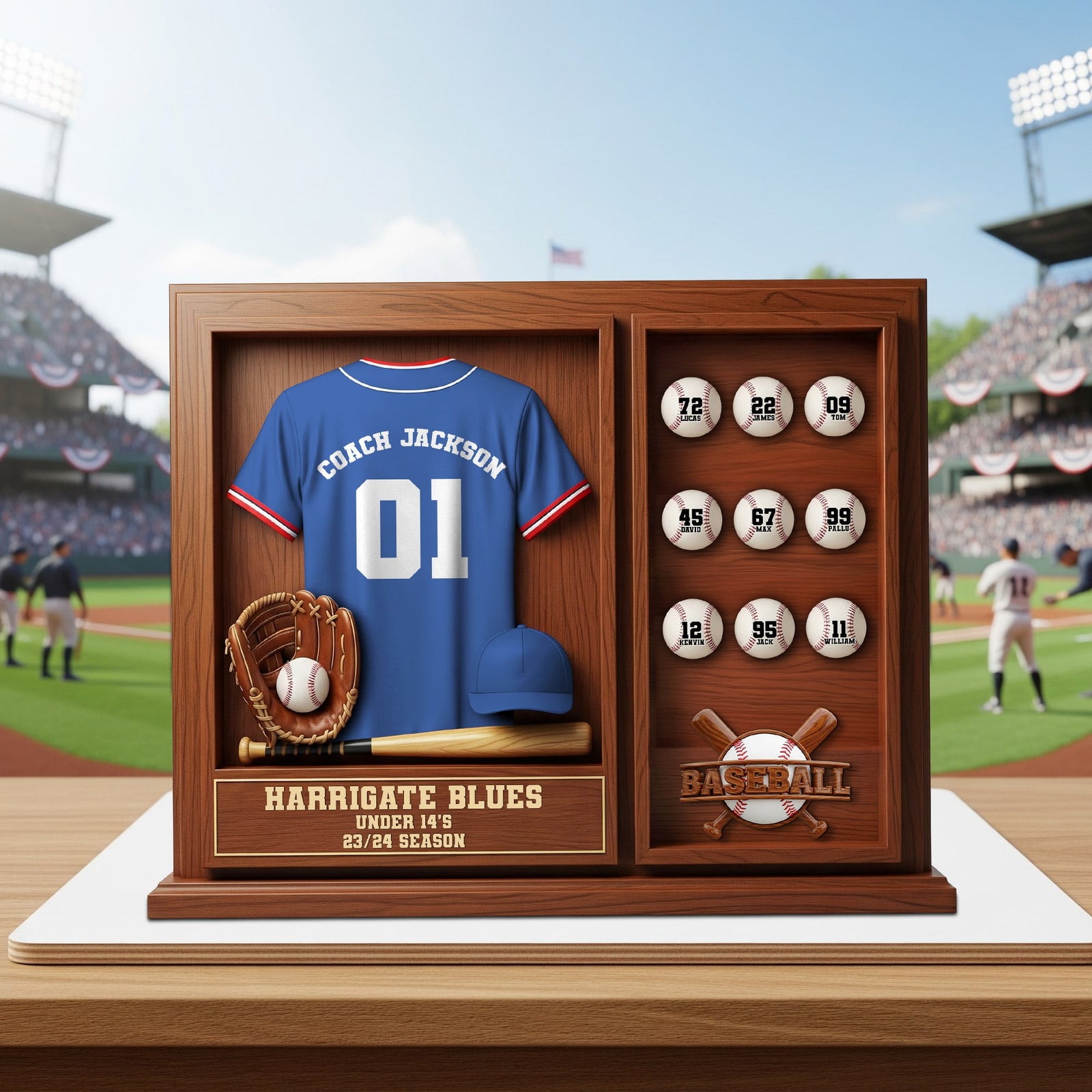 Personalized Gifts For Baseball Coach Acrylic Plaque 03ohtn080725 - Shaped Plaques - GoDuckee