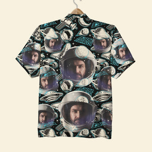 Custom Astronaut Face Image Personalized Hawaiian Shirt 02ACPO300623 - Hawaiian Shirts - GoDuckee