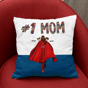 Personalized Gifts For Mom Pillow Number One Mom 03QHPU160224HH Mother's Day Gifts - Pillows - GoDuckee