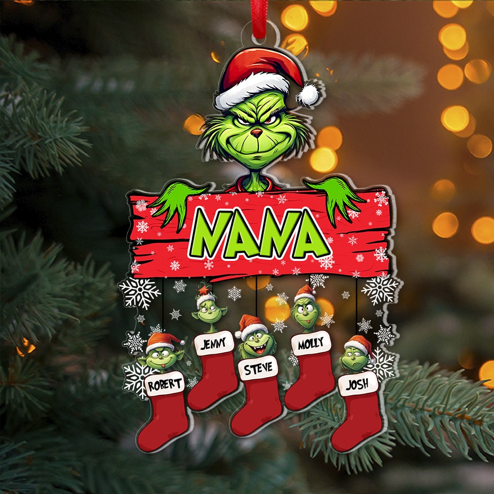 Grandma, Christmas Gifts For Grandma, Personalized Ornament, Christmas Tree Ornaments, 01OHPO161123 - Ornament - GoDuckee