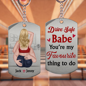 Couple, You're My Favourite Thing To Do, Personalized Keychain, Couple Gifts - Keychains - GoDuckee