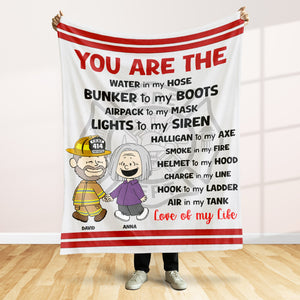 Personalized Gifts For Firefighter Couple Blanket 02qhtn080125da - Blanket - GoDuckee