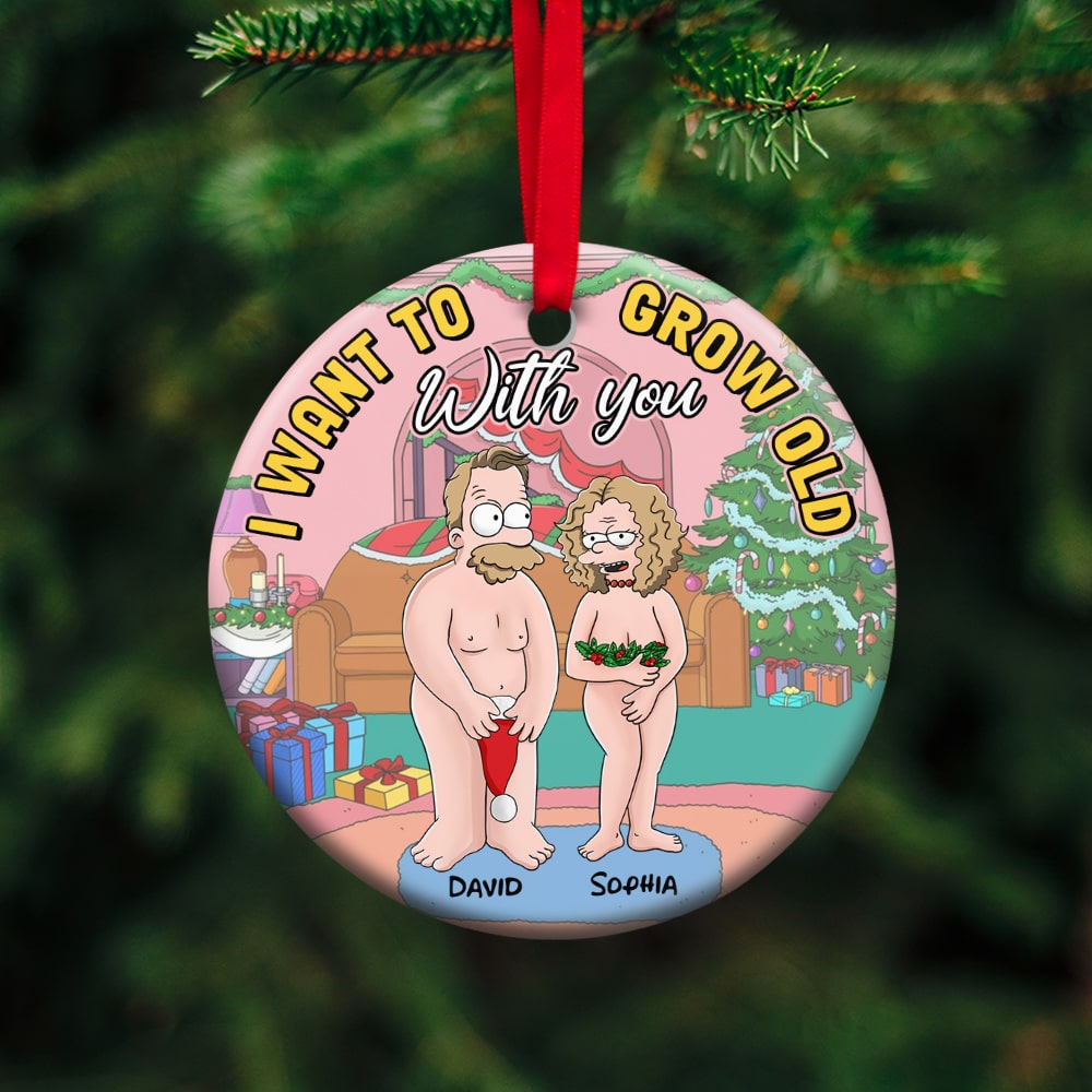 Personalized Gifts For Couple Ceramic Ornament 03natn110724hg - Ornament - GoDuckee